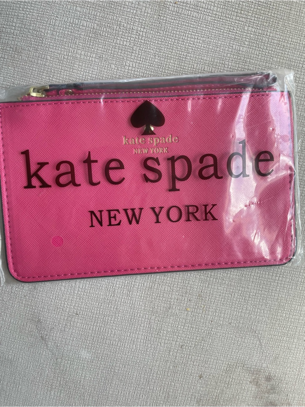 kate spade Pink Zip Pouch Wristlet